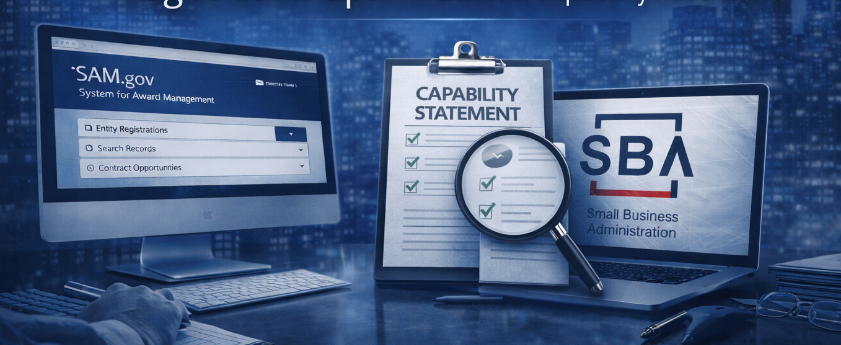 Marketing assets suite for government contractors