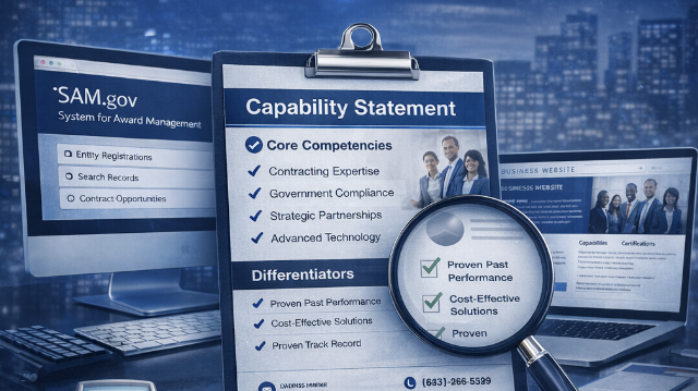 Government contracting website